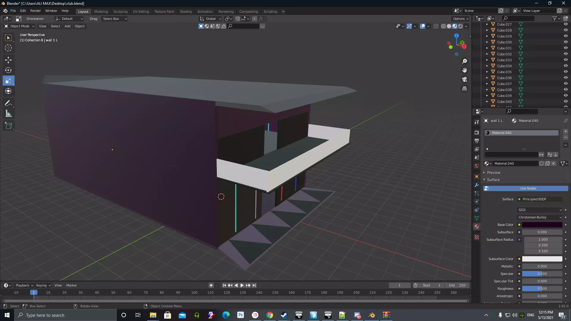 night club MAX 3D model_0