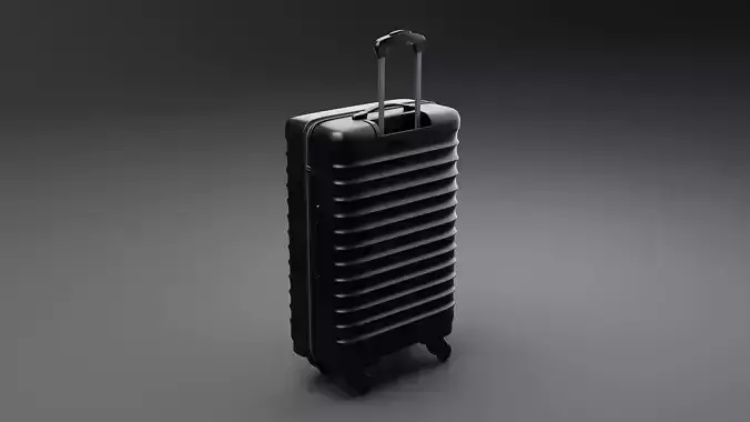 Simple Luggage - High Poly 3D model