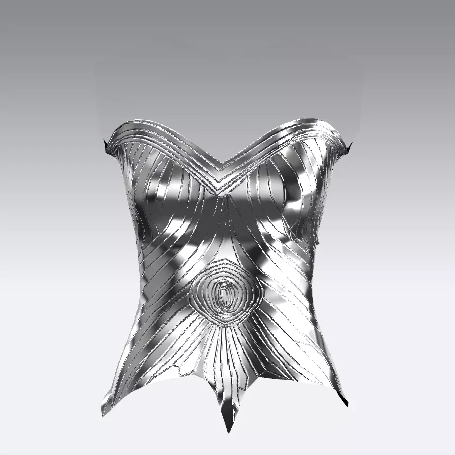 METALIC CORSET 3D model