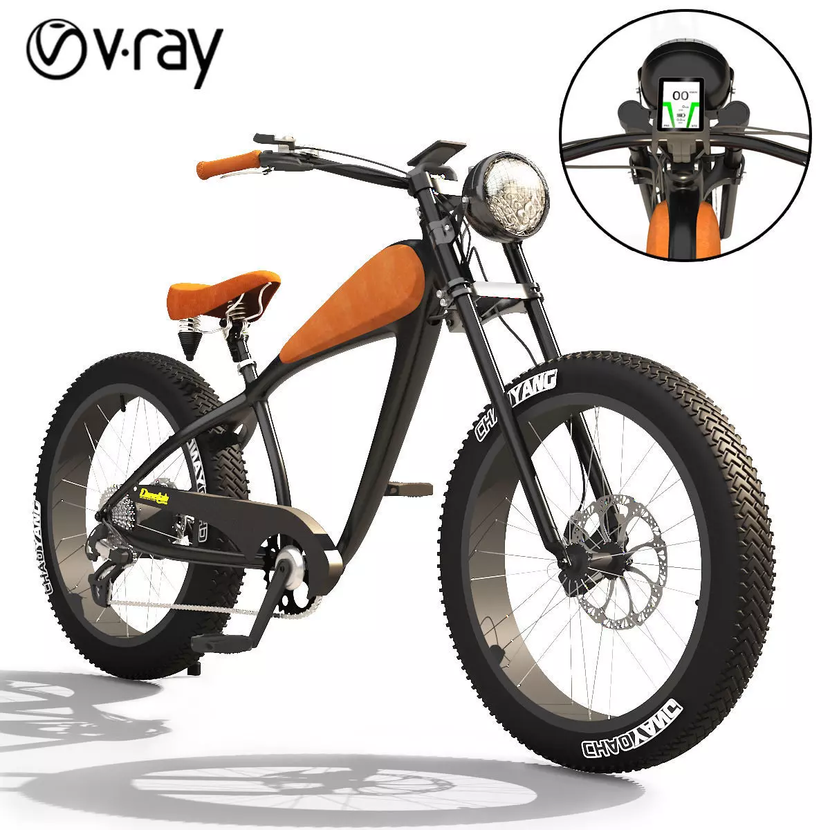 electric bike 3D model_0