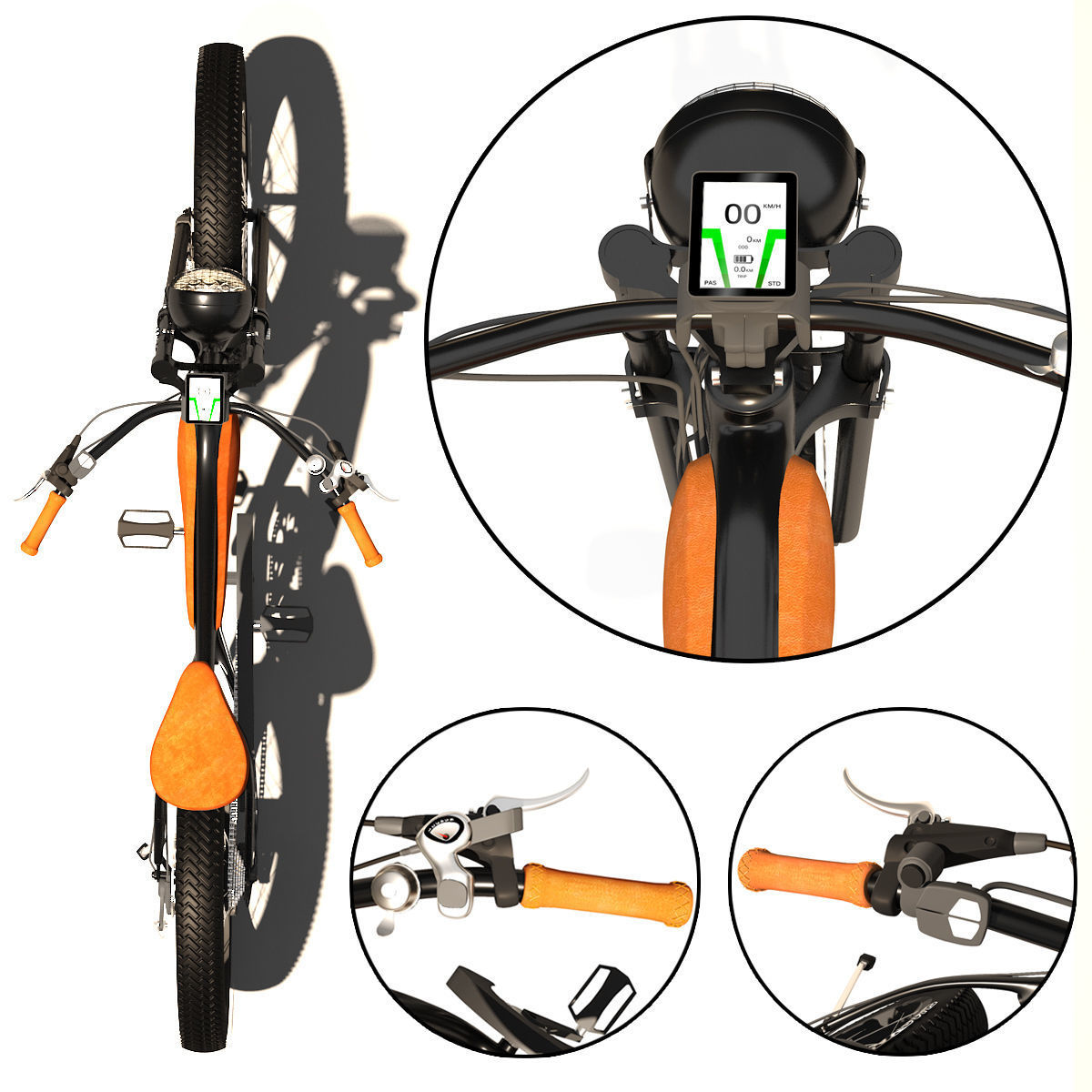 electric bike 3D model_3