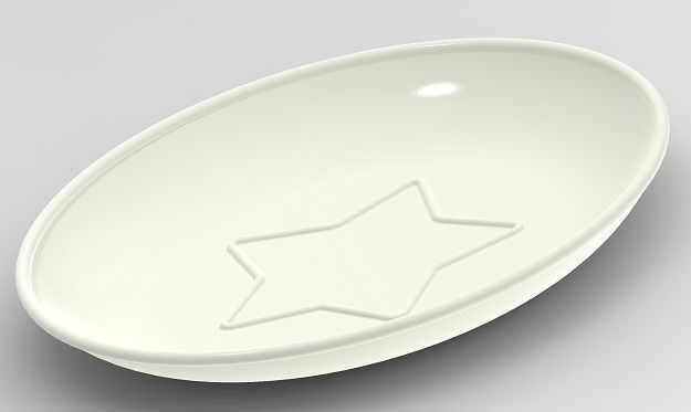 Star Dinner Plate 3D print model_1