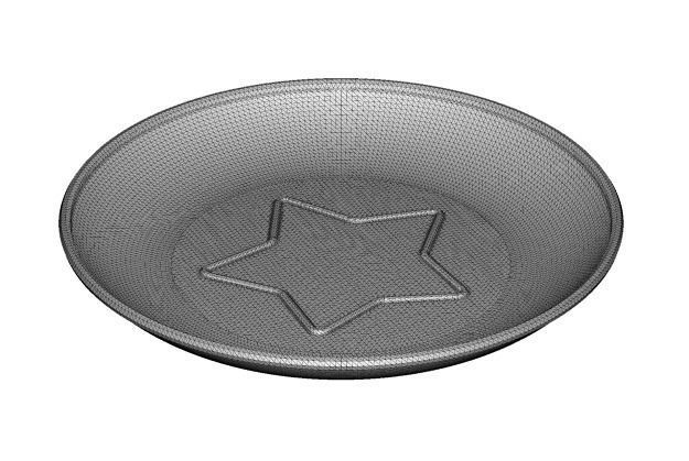 Star Dinner Plate 3D print model_3