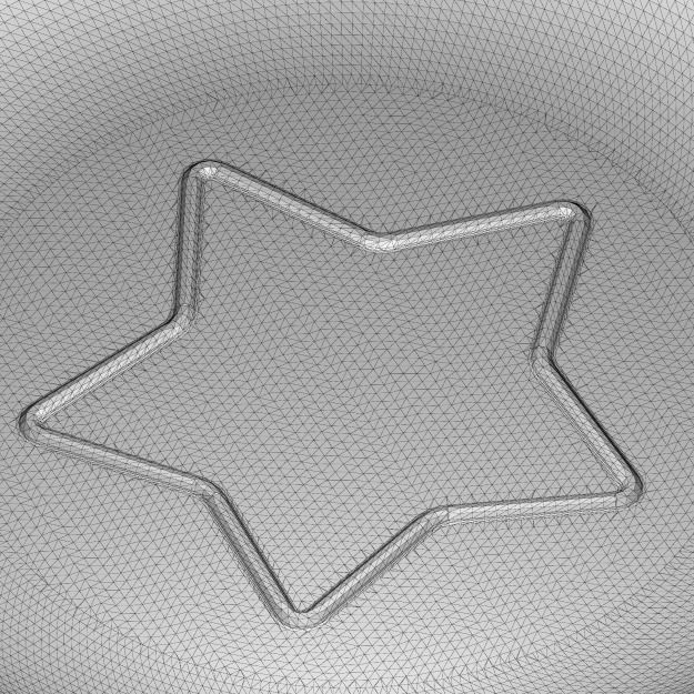 Star Dinner Plate 3D print model_4