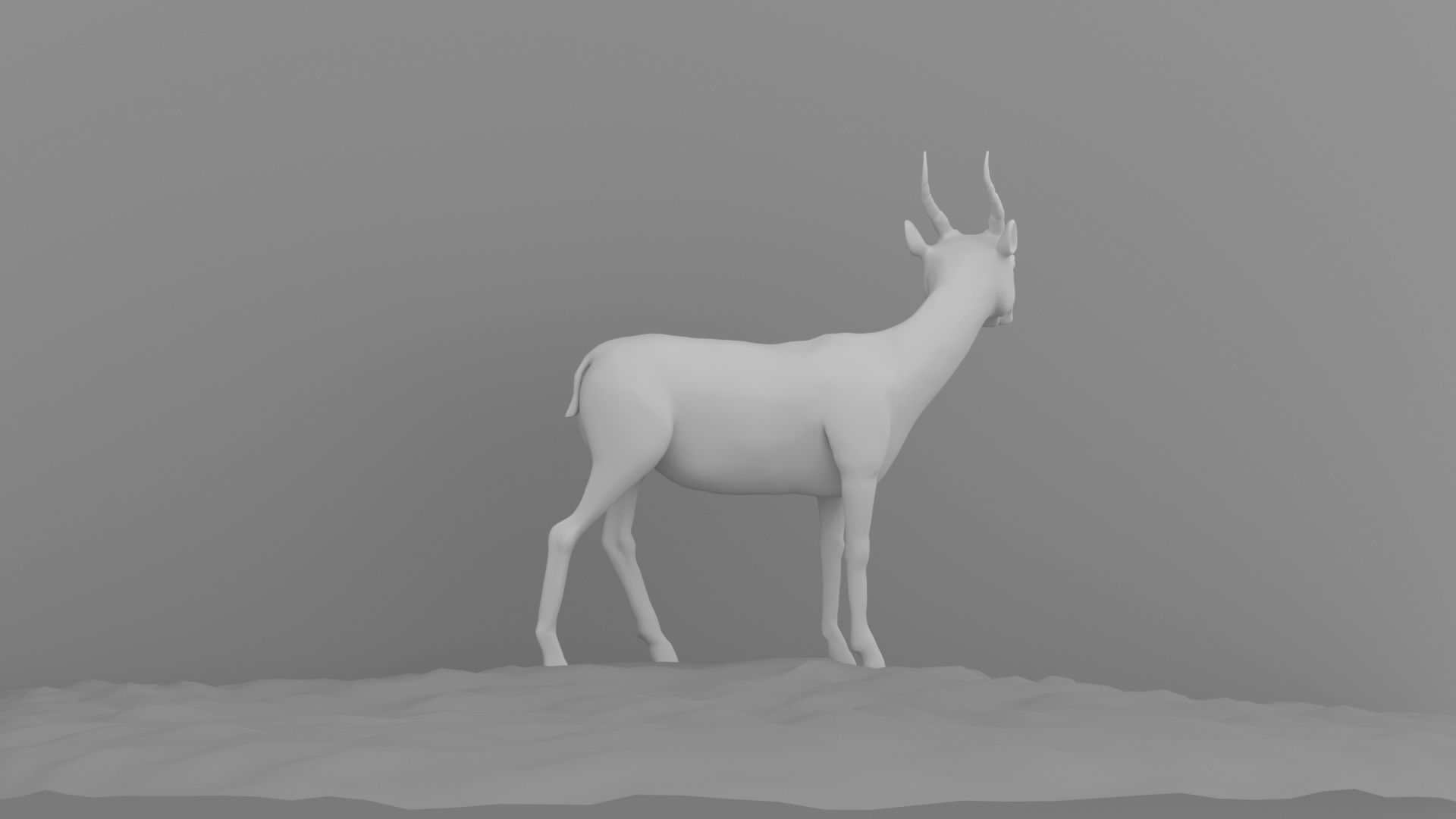 beautiful deer 3D model_3