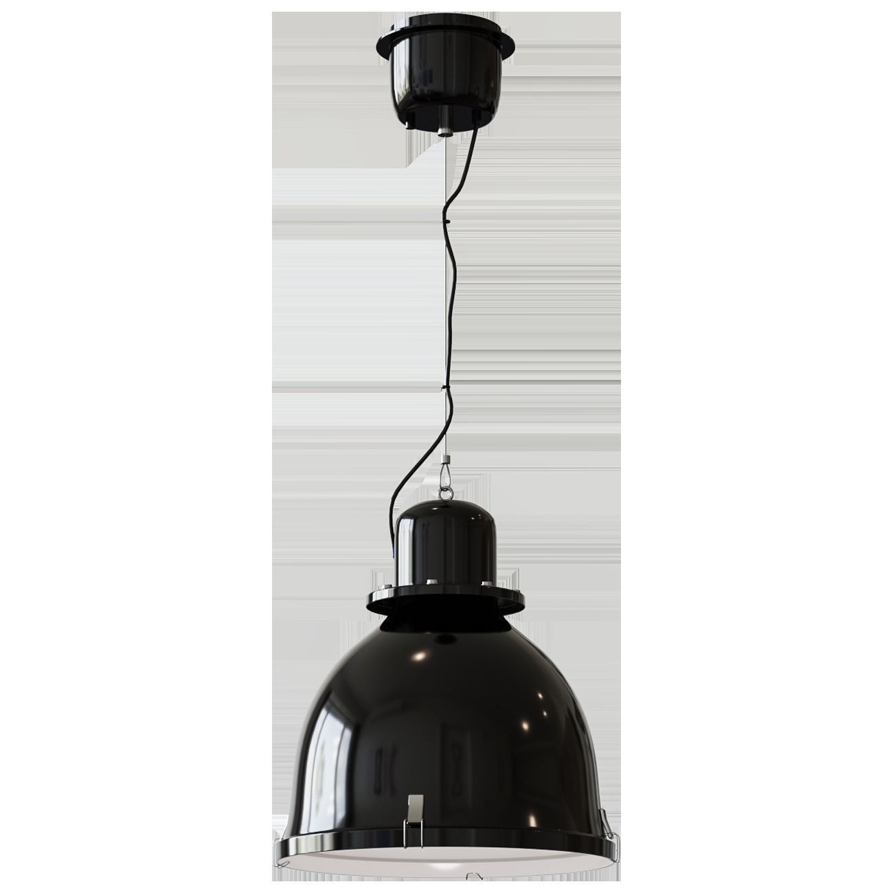 SVARTNORA Pendant lam  black38 cm 3D model_1