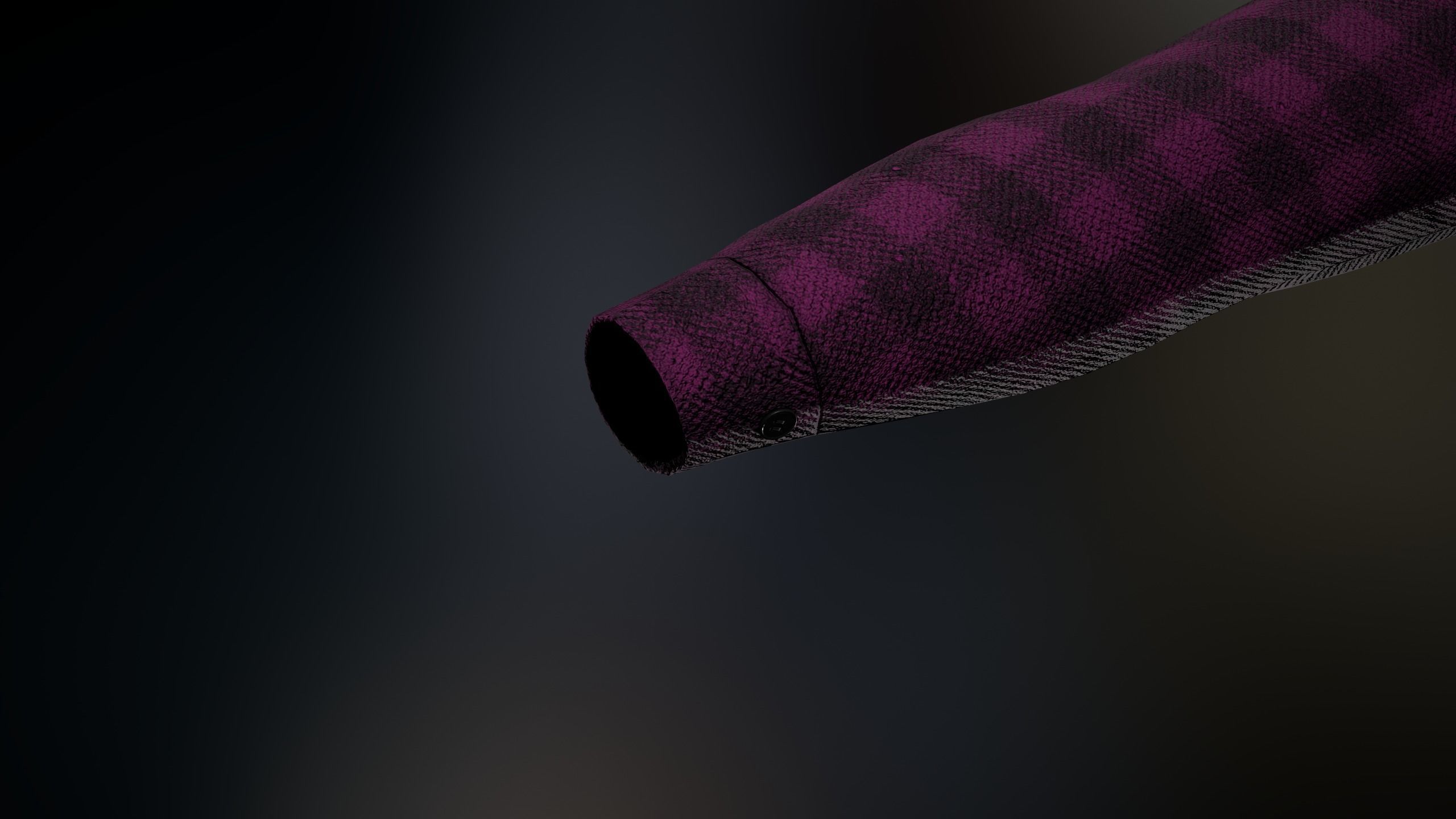 Pink Flannel Shirt  Low-poly 3D model_6