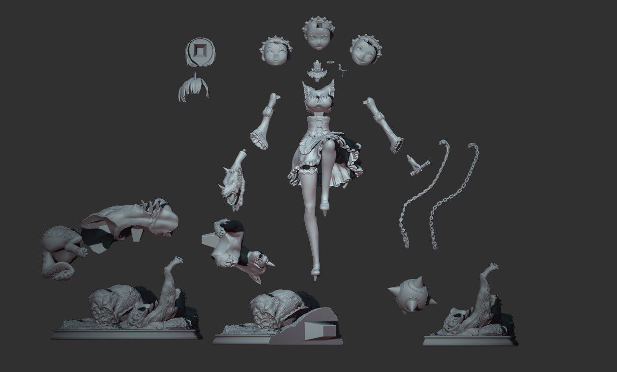 Rem Collectible STL  from ReZero 3D print model_5