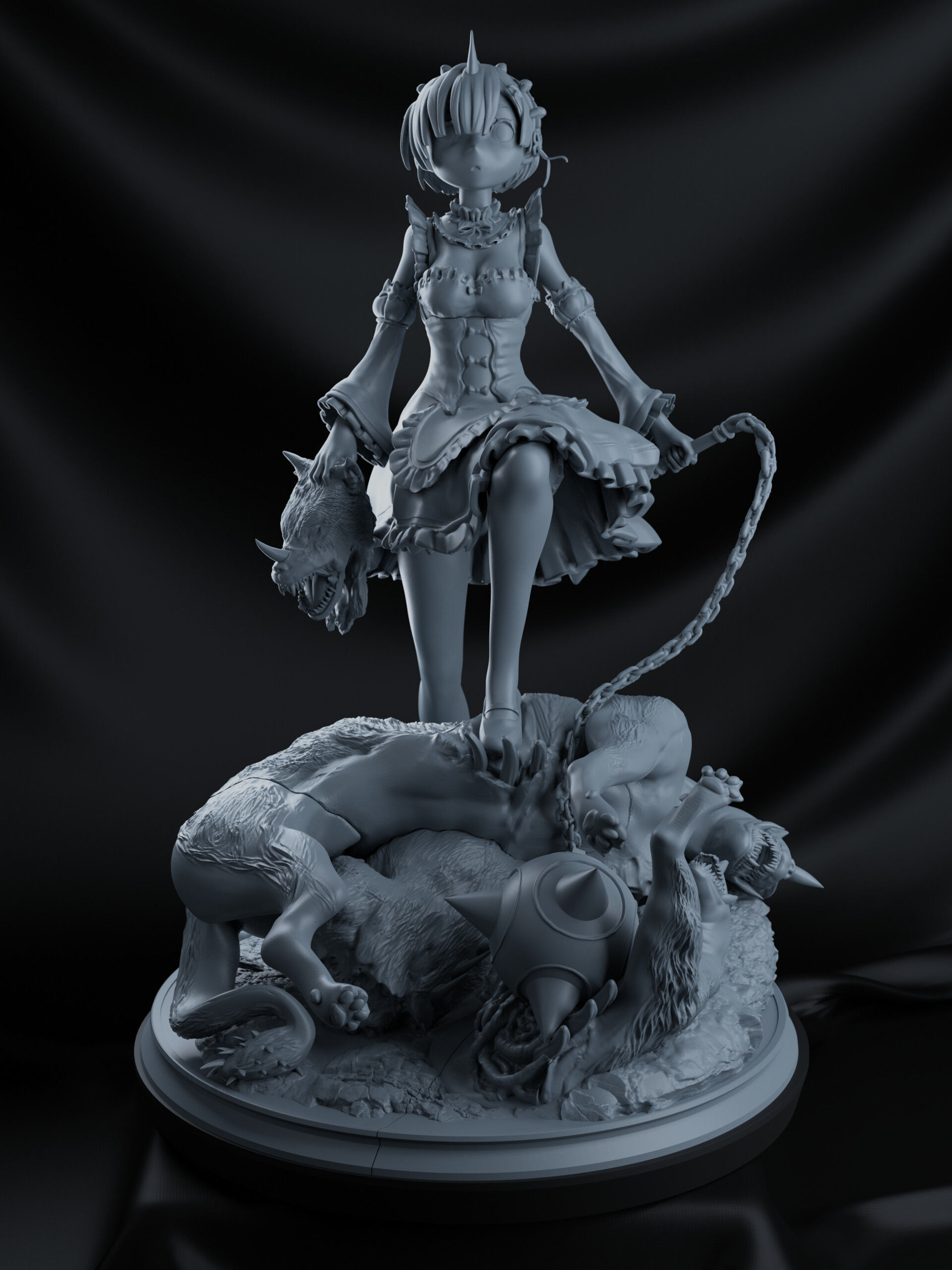 Rem Collectible STL  from ReZero 3D print model_2