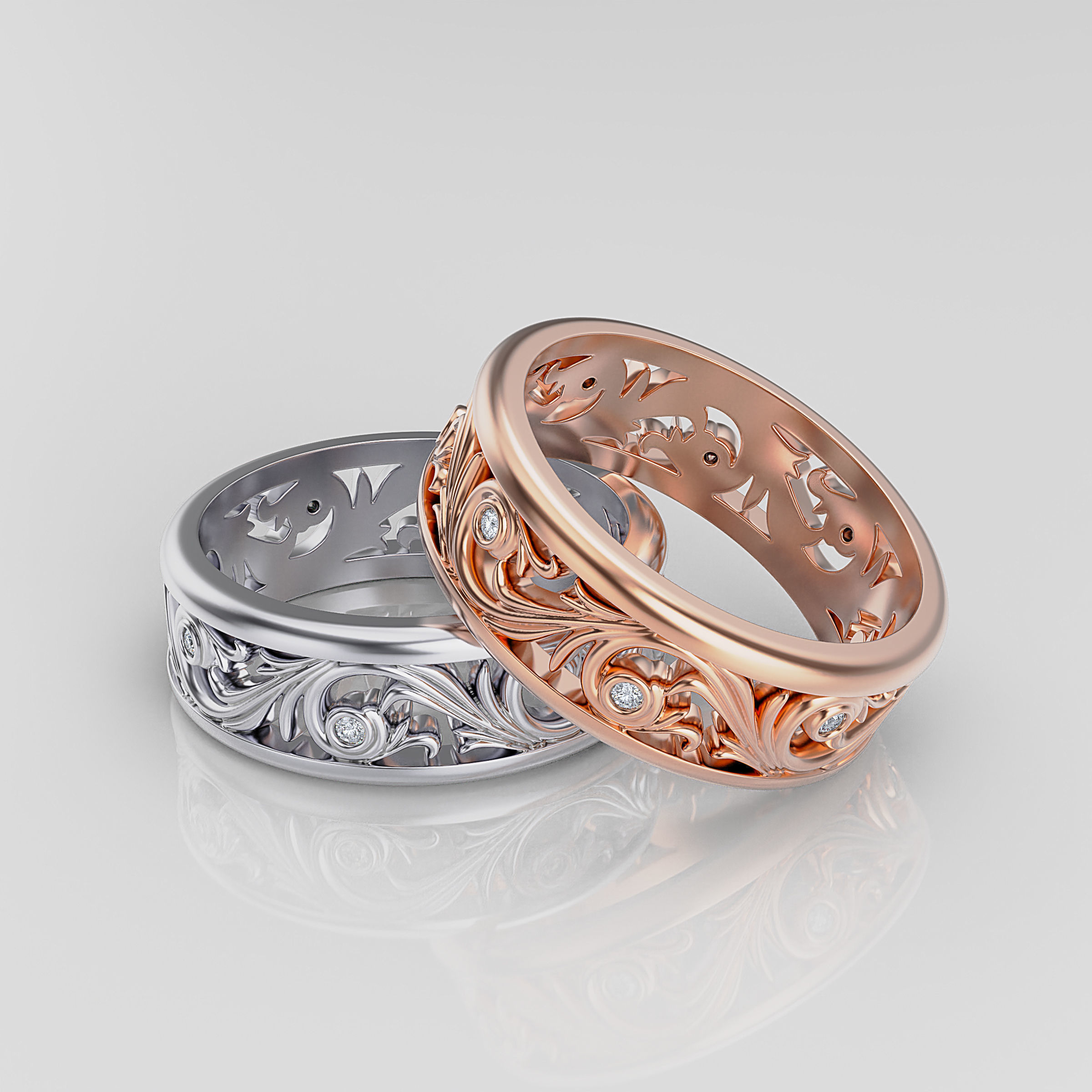 Wedding Band Men 3D print model_15