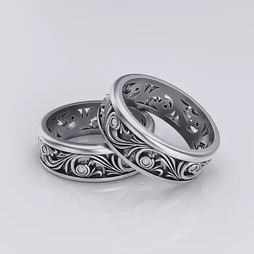 Wedding Band Men 3D print model