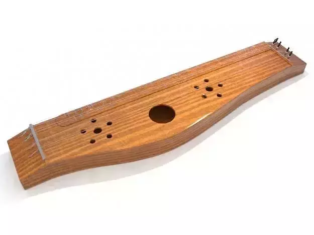 Zither wooden musical instrument