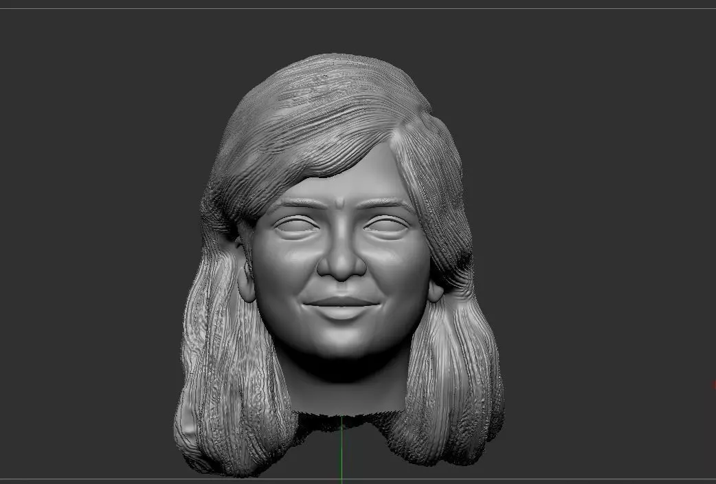 girl face 3D print model