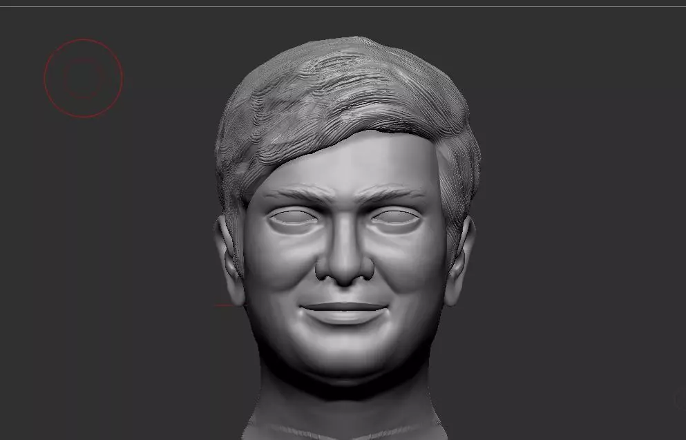 male face 3D print model