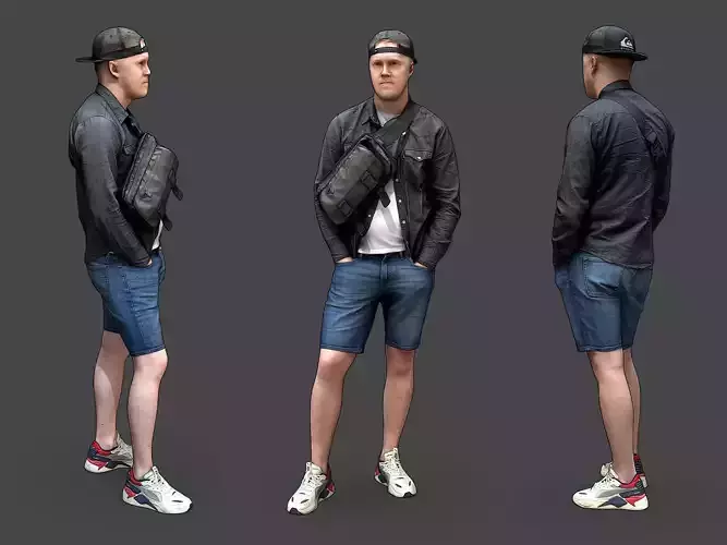Stylized Man Character 3D model