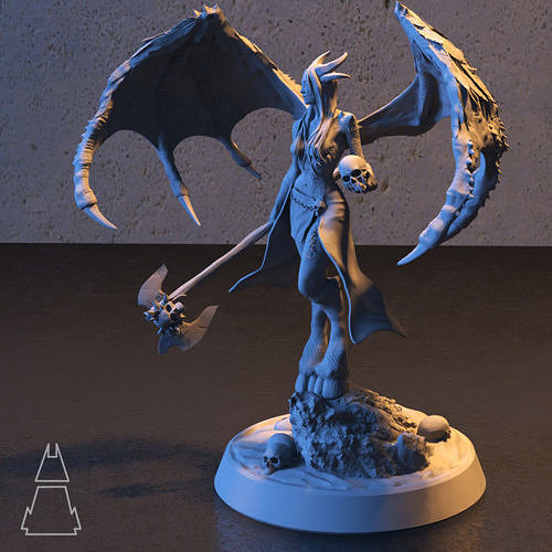 Aeleen - Fallen Angel 3D print model