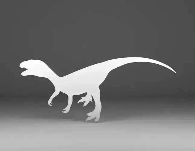 Dinosaur silhouette 3D print model