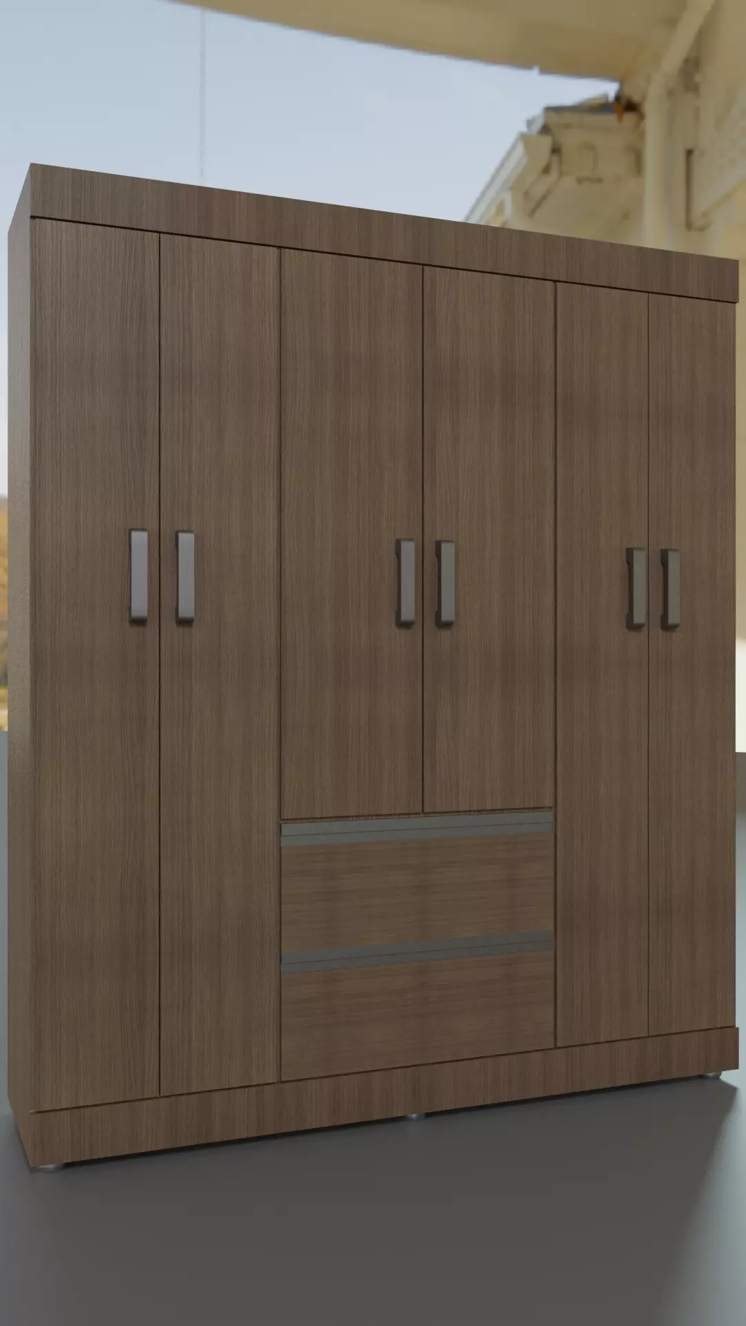 Simple Wardrobe Free 3D model