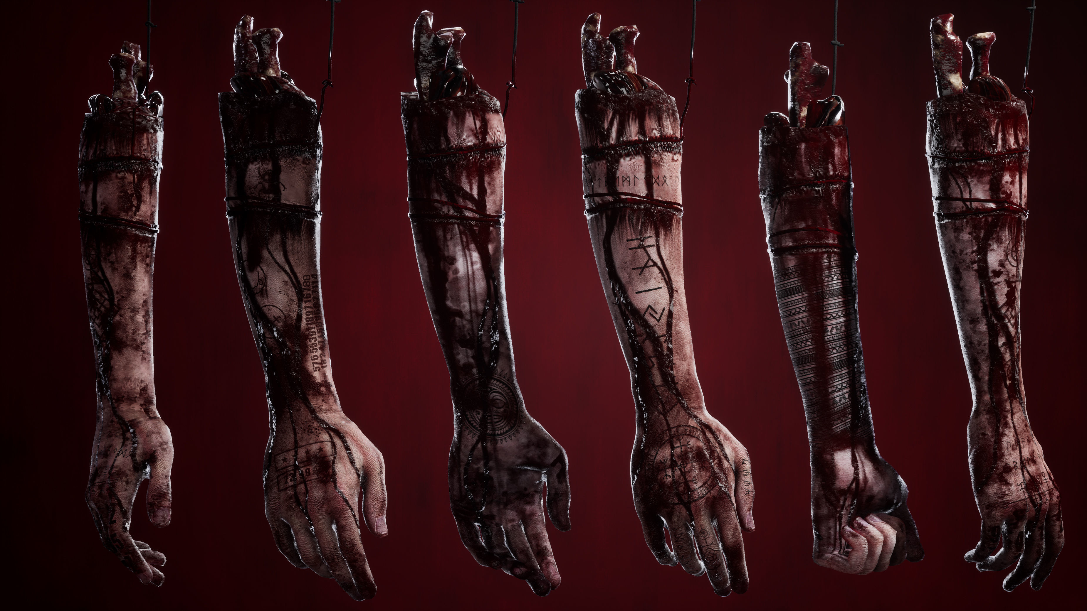 Rotting Hand Low-poly 3D model_2