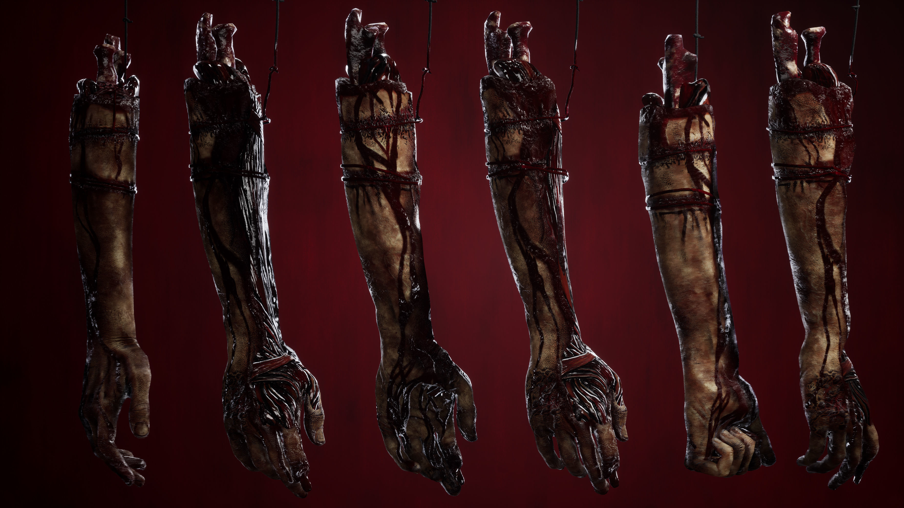 Rotting Hand Low-poly 3D model_4