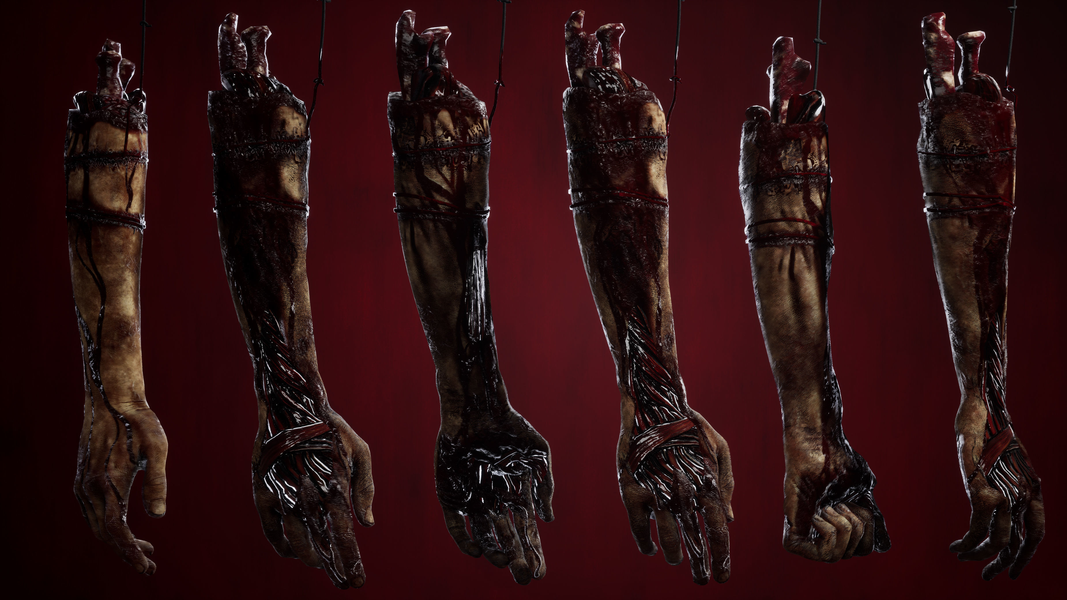 Rotting Hand Low-poly 3D model_13
