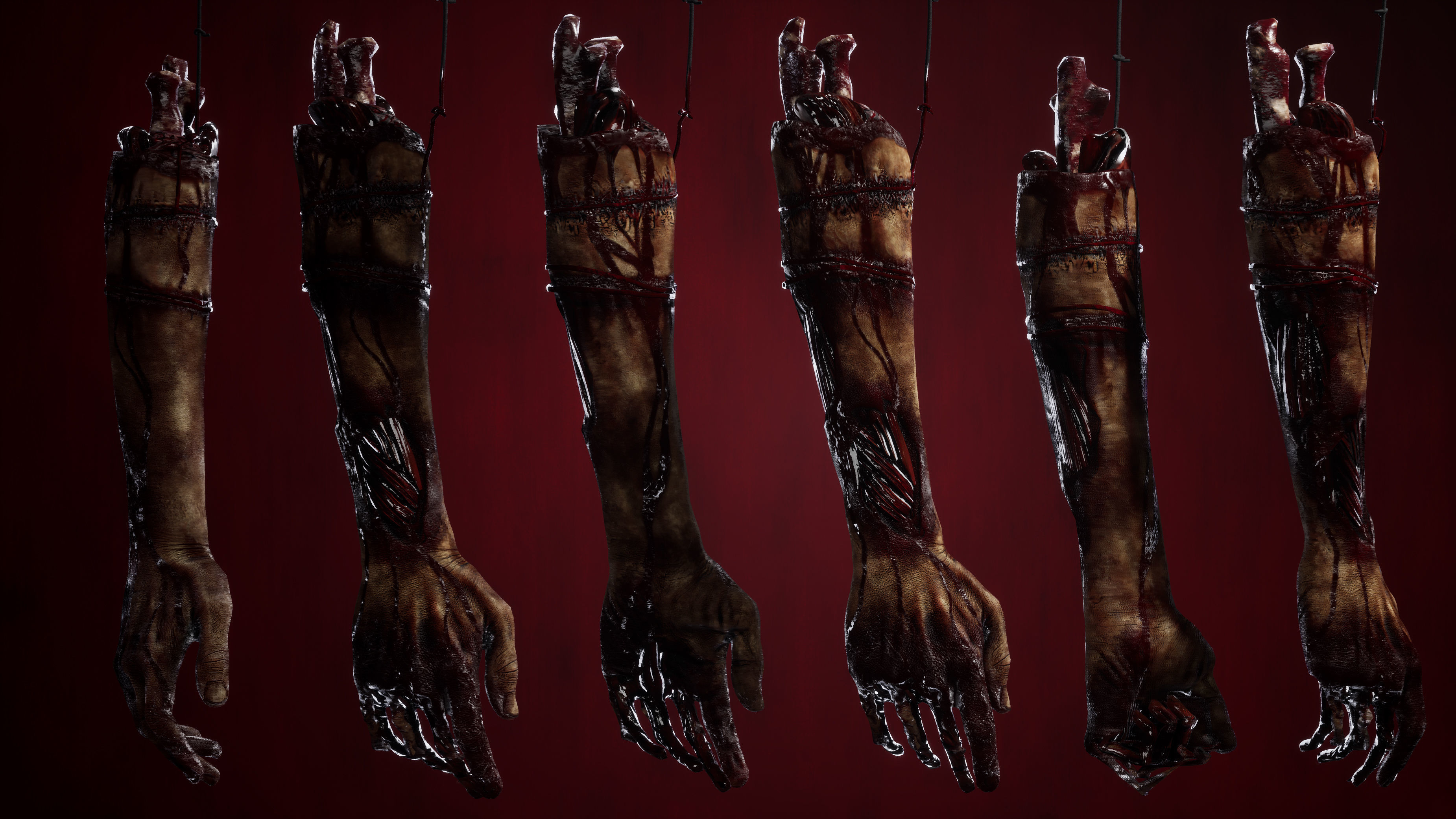 Rotting Hand Low-poly 3D model_5