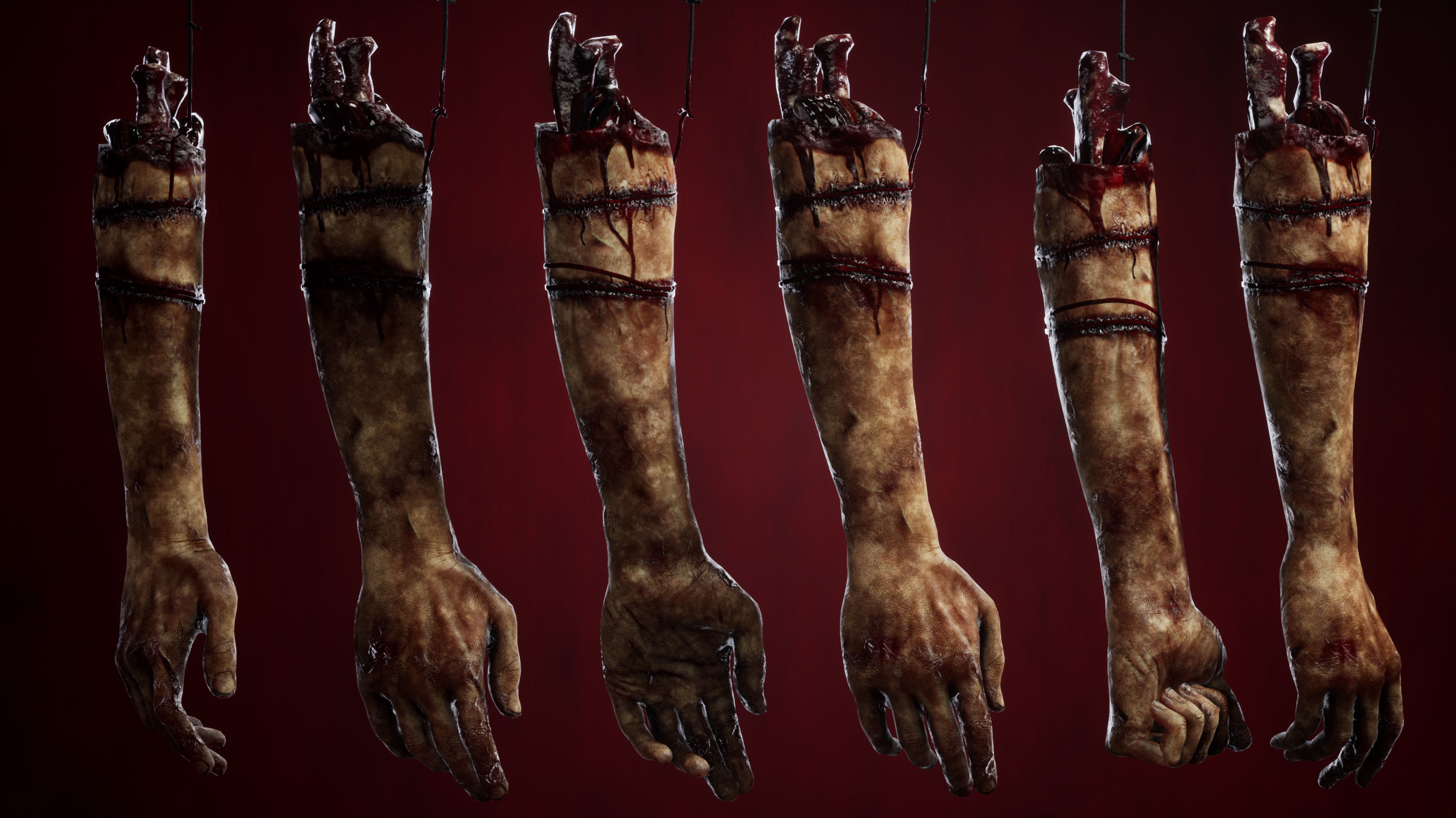 Rotting Hand Low-poly 3D model_6