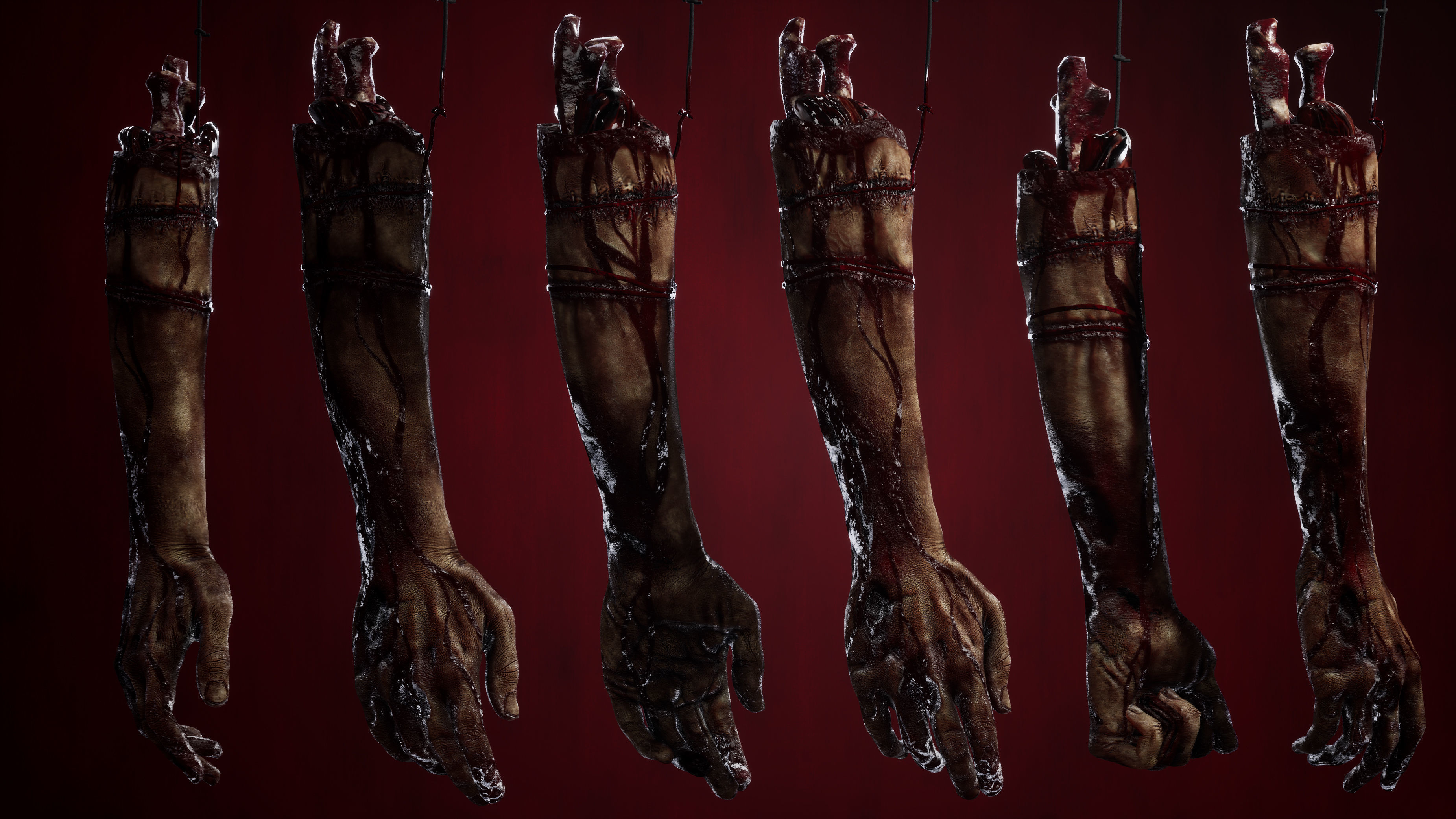 Rotting Hand Low-poly 3D model_3