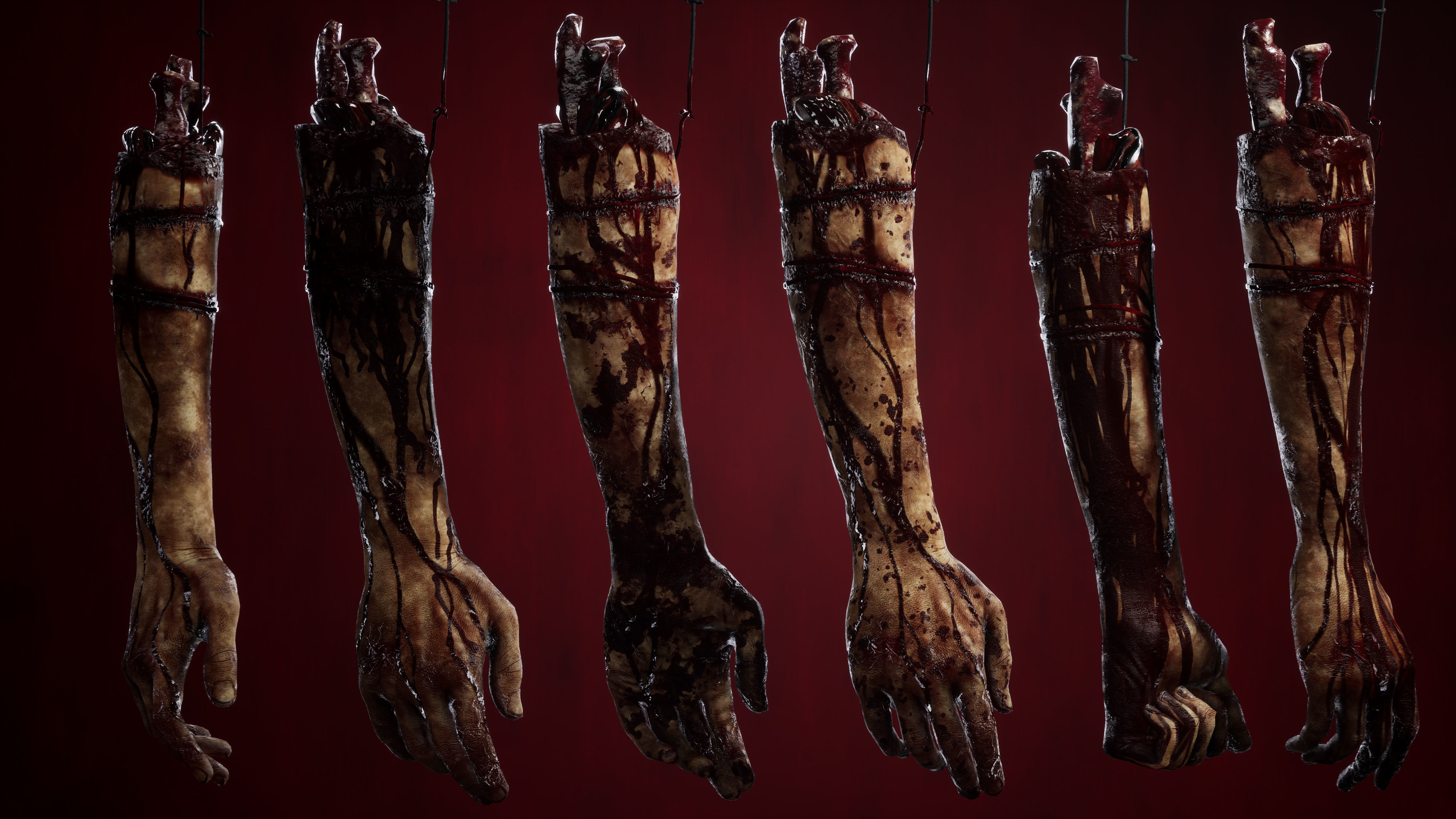 Rotting Hand Low-poly 3D model_7
