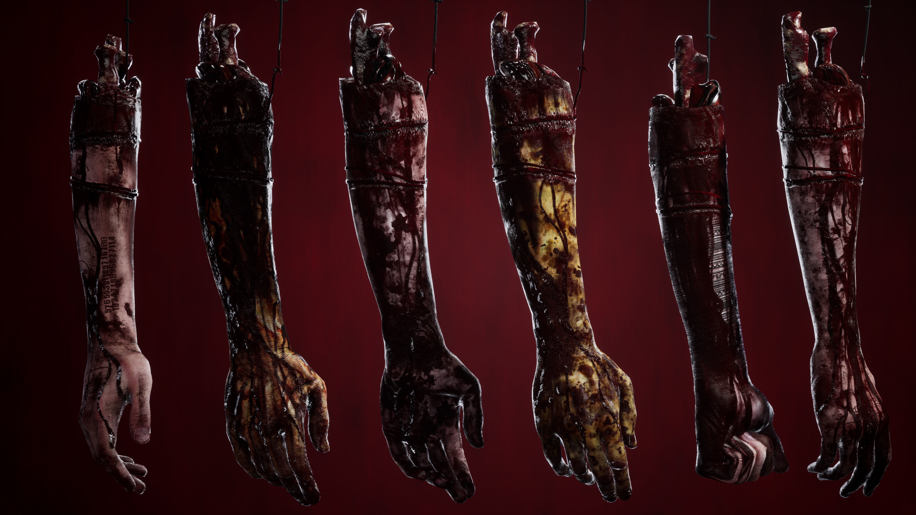 Rotting Hand Low-poly 3D model_8