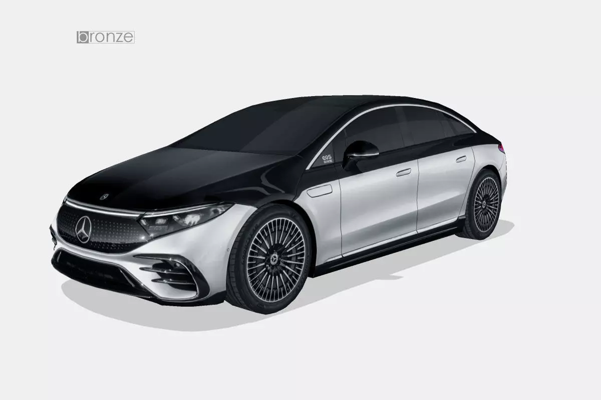 Mercedes-Benz EQS 2022 Low-poly 3D model_0