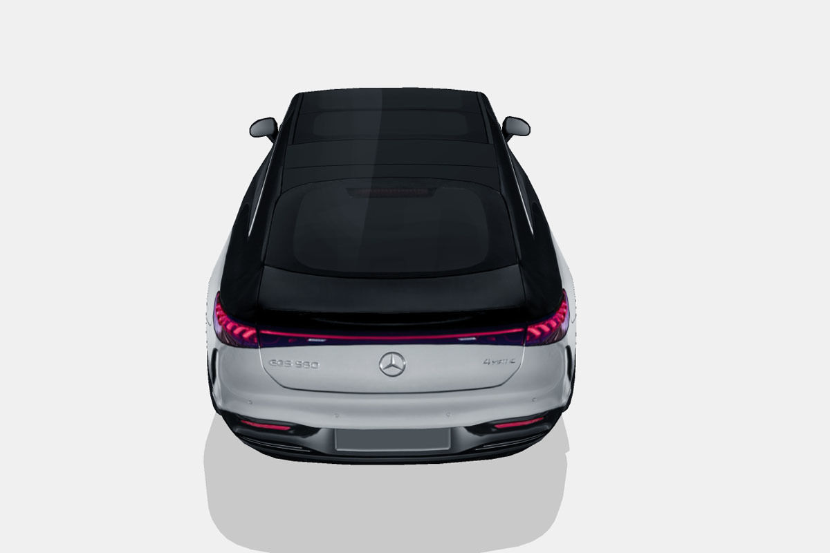 Mercedes-Benz EQS 2022 Low-poly 3D model_9