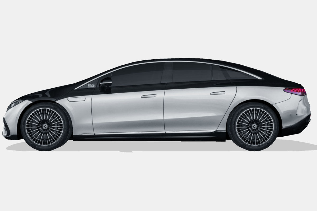 Mercedes-Benz EQS 2022 Low-poly 3D model_6