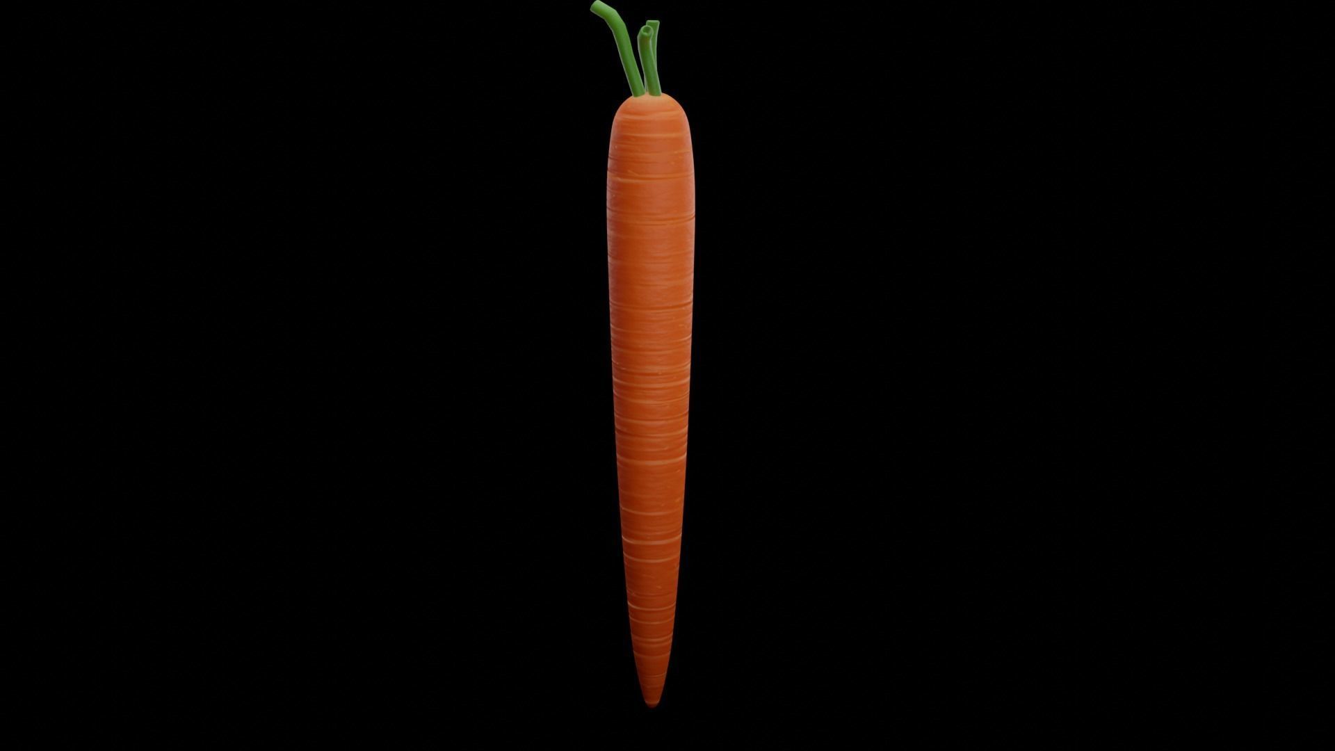 Semi-Realistic Carrots Free 3D model_4