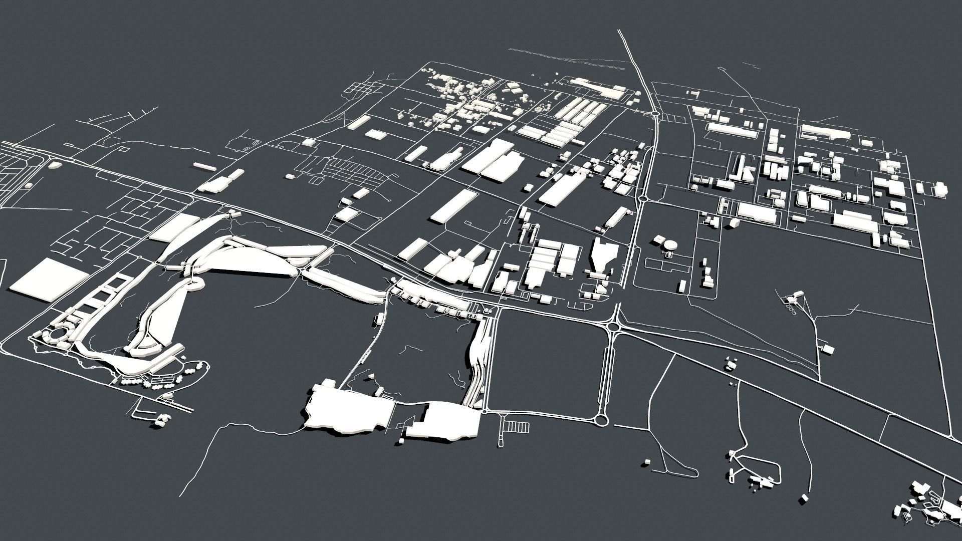 Cityscape Ras al Khaimah Dubai United Arab Emirates 3D model_2
