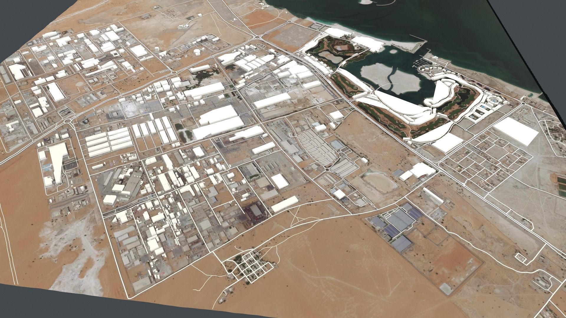 Cityscape Ras al Khaimah Dubai United Arab Emirates 3D model_10