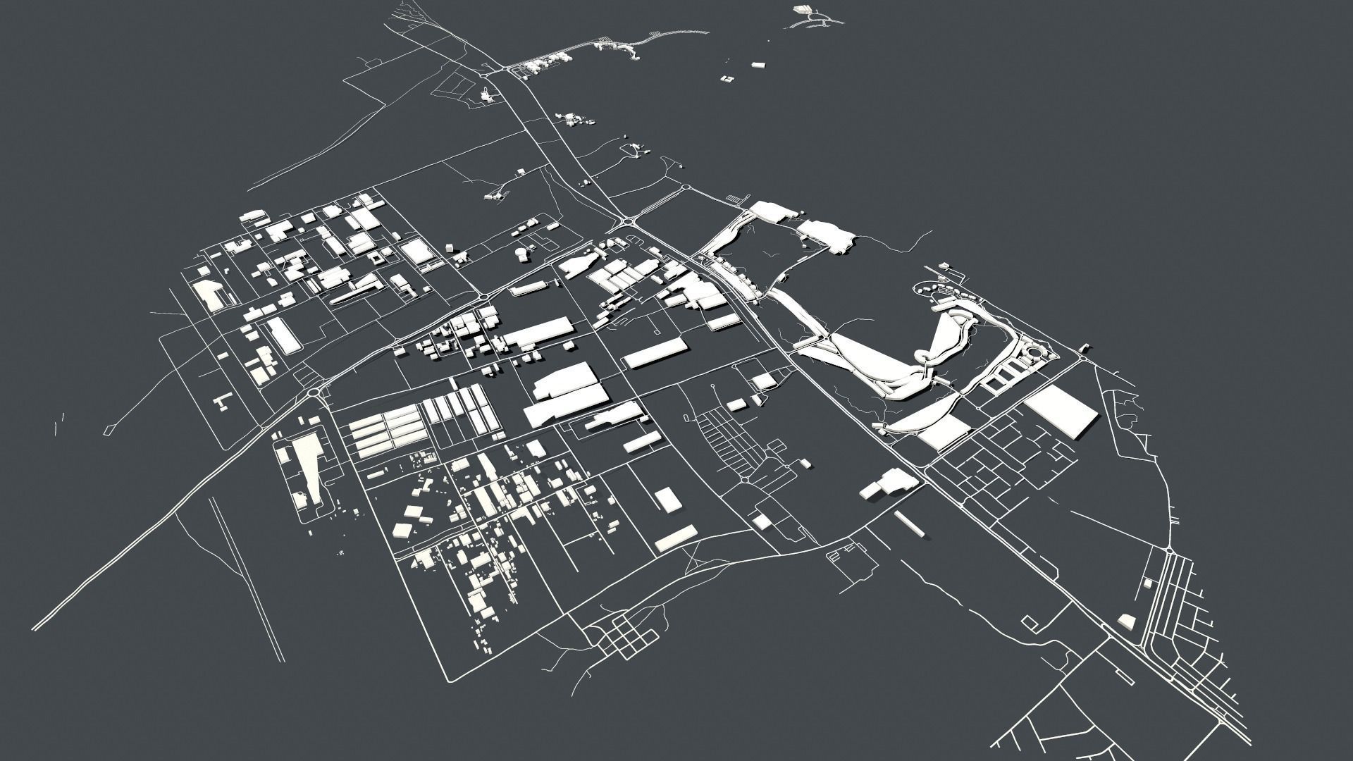 Cityscape Ras al Khaimah Dubai United Arab Emirates 3D model_4