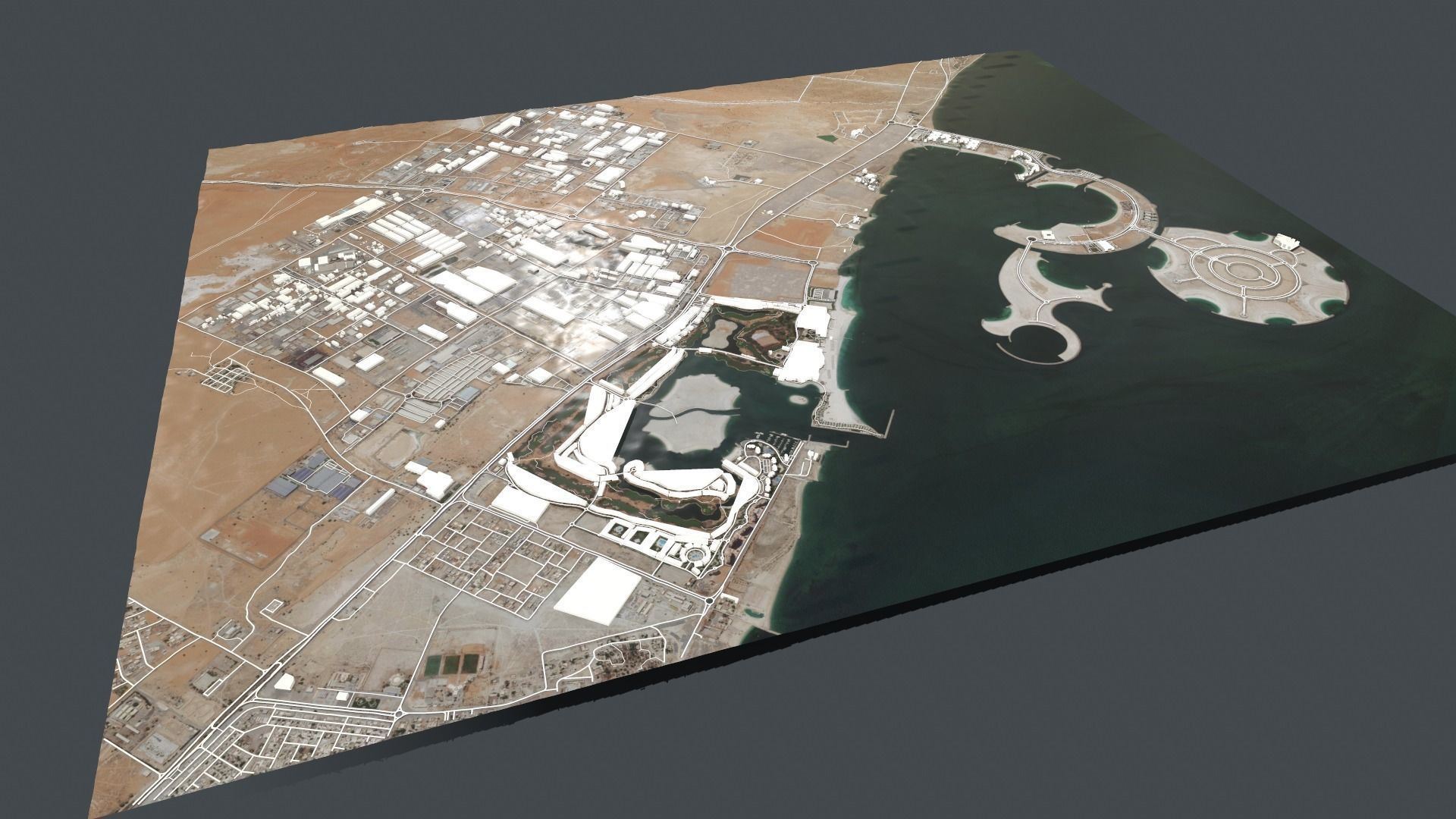 Cityscape Ras al Khaimah Dubai United Arab Emirates 3D model_3