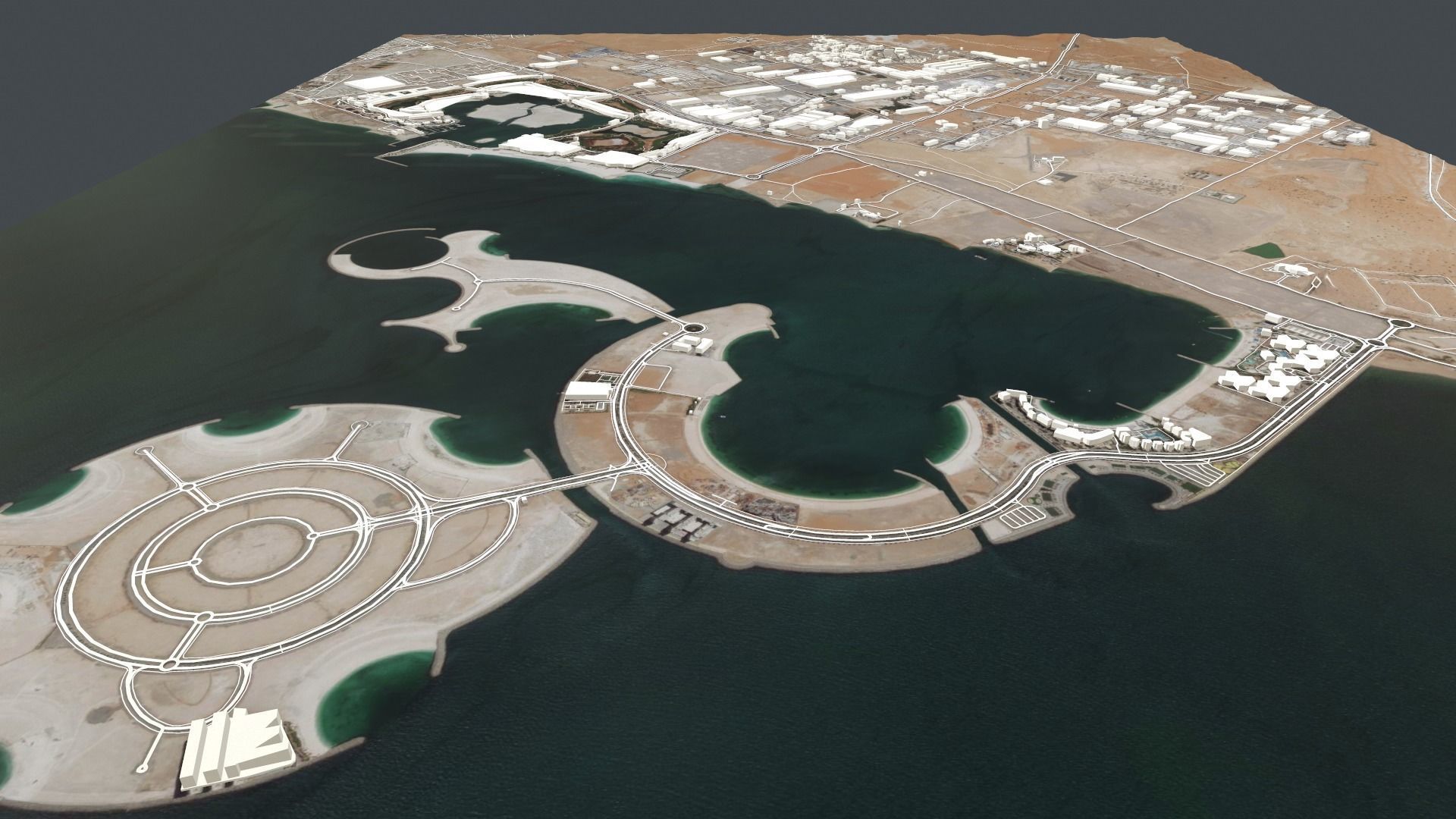 Cityscape Ras al Khaimah Dubai United Arab Emirates 3D model_9