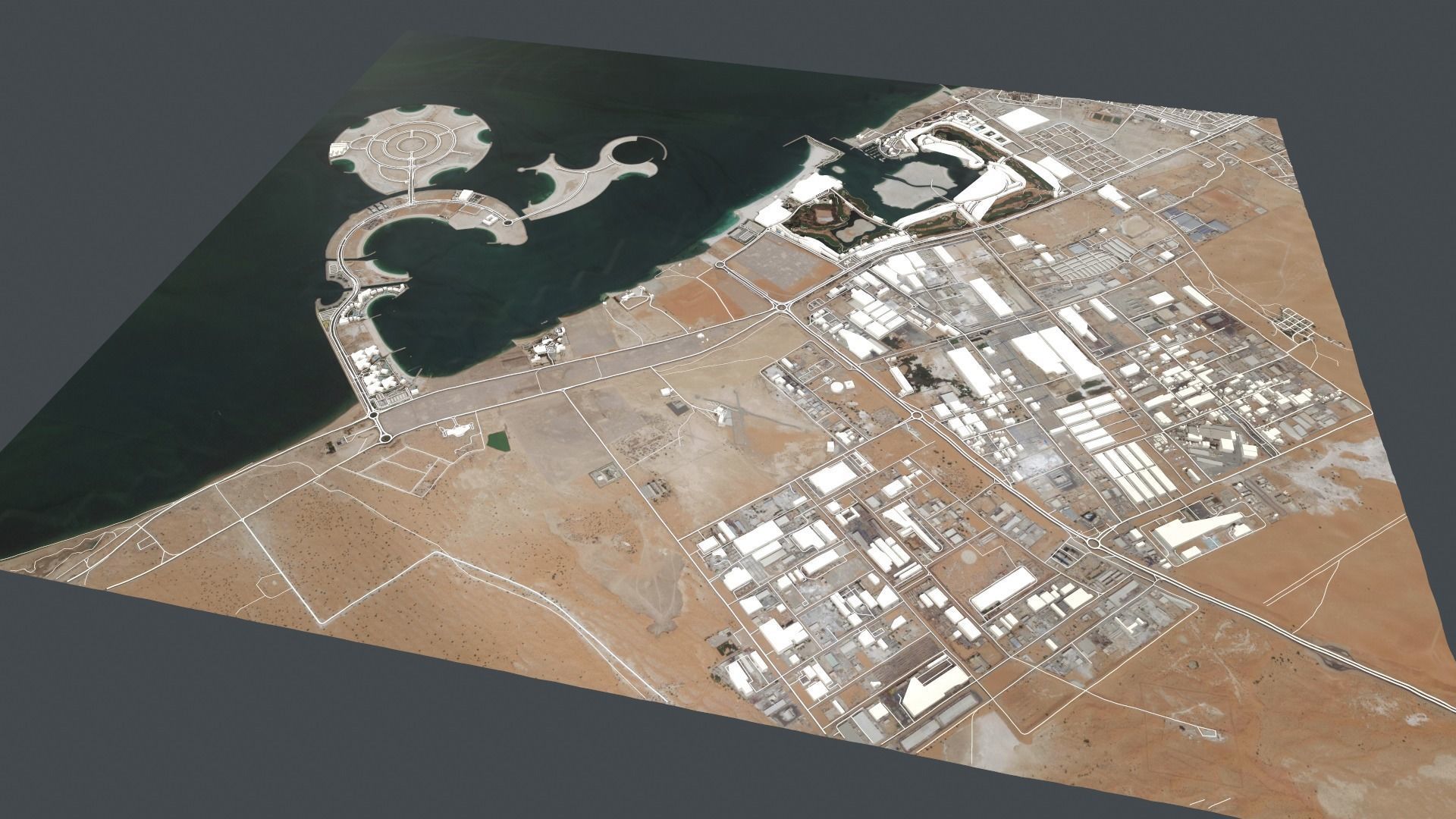 Cityscape Ras al Khaimah Dubai United Arab Emirates 3D model_7