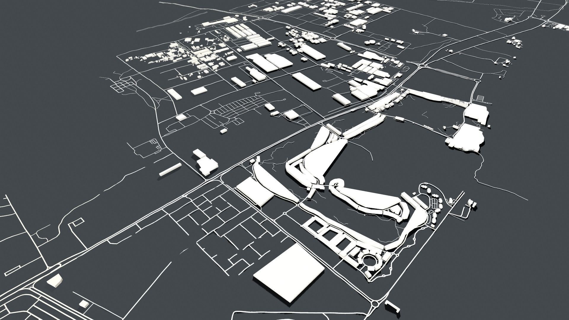 Cityscape Ras al Khaimah Dubai United Arab Emirates 3D model_6
