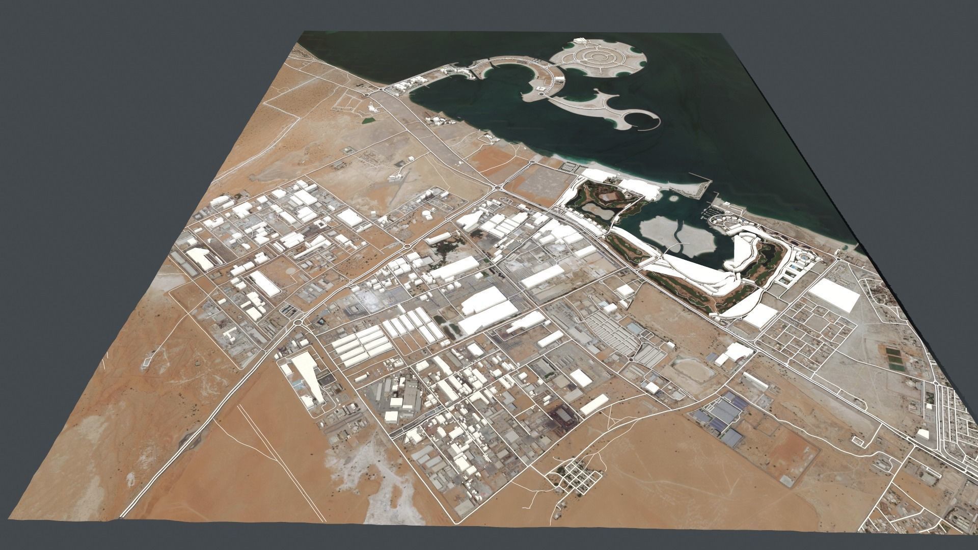 Cityscape Ras al Khaimah Dubai United Arab Emirates 3D model_5