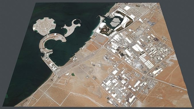 Cityscape Ras al Khaimah Dubai United Arab Emirates 3D model