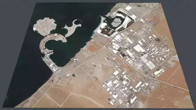Cityscape Ras al Khaimah Dubai United Arab Emirates 3D model