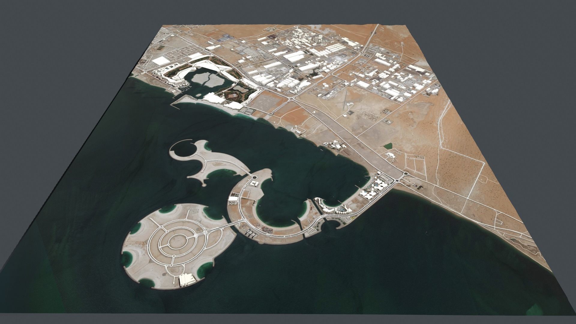 Cityscape Ras al Khaimah Dubai United Arab Emirates 3D model_8