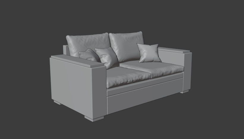 Practical and comfortable sofa 3D model_11