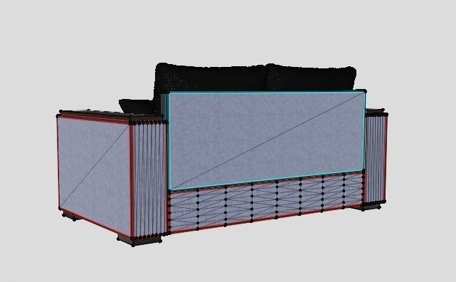 Practical and comfortable sofa 3D model_8