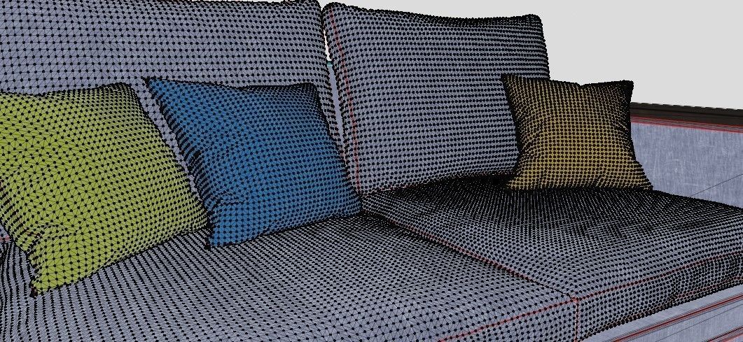 Practical and comfortable sofa 3D model_9