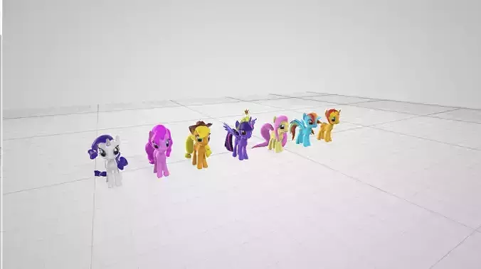 mlp main 6 plus sunset