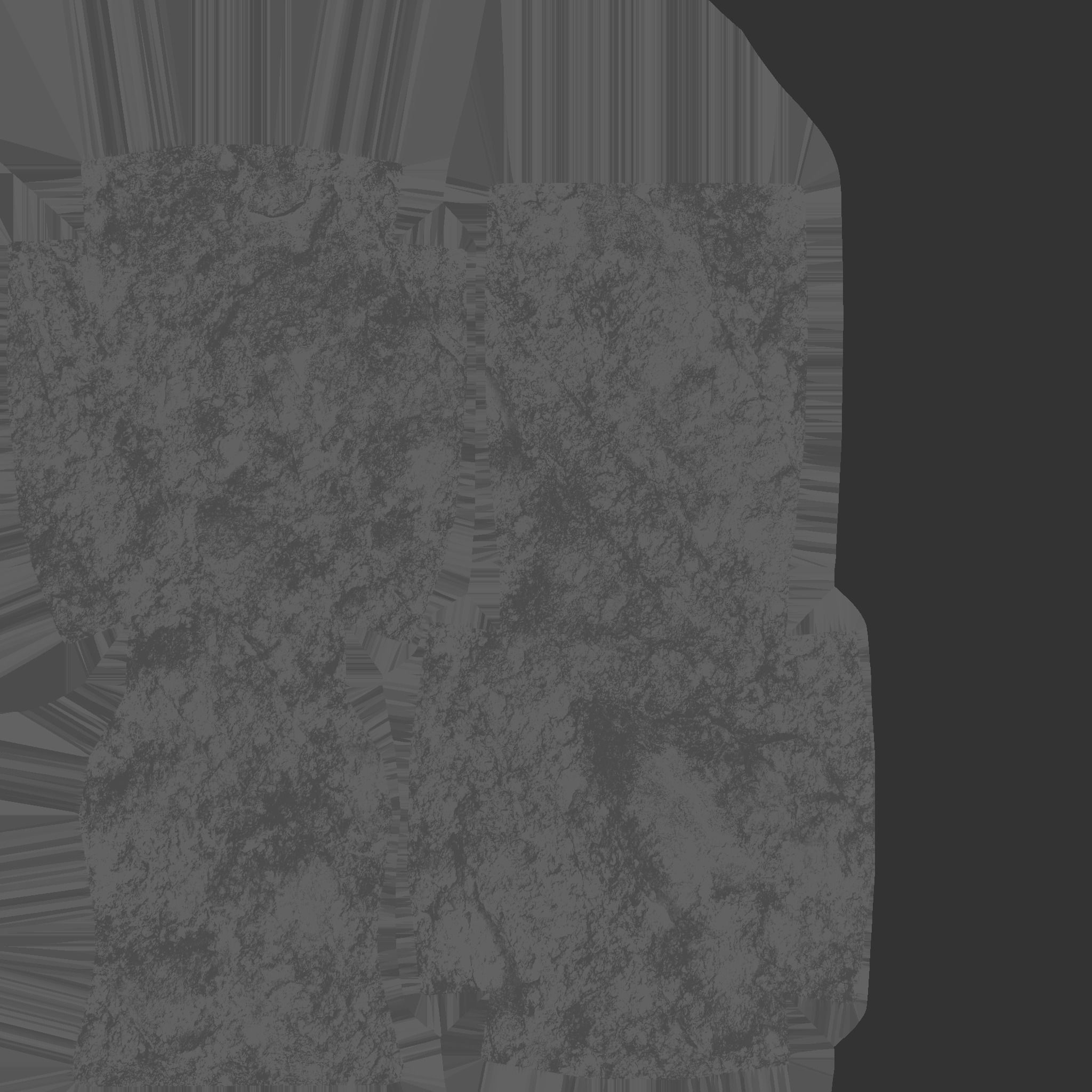 Black Golden Armchair - Furniture Interior Design Low-poly 3D model_16